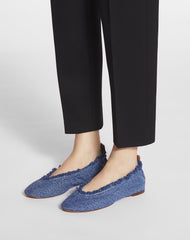 The Ballerina Flat In Denim