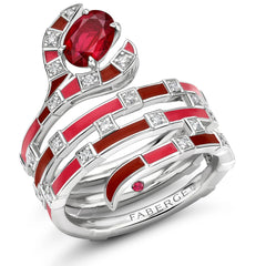 Fabergé x Beetlejuice Beetlejuice Sandworm Spiral Wrap Ring