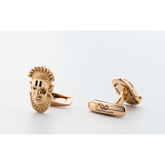 Amosu Idia 18ct Gold Cufflinks