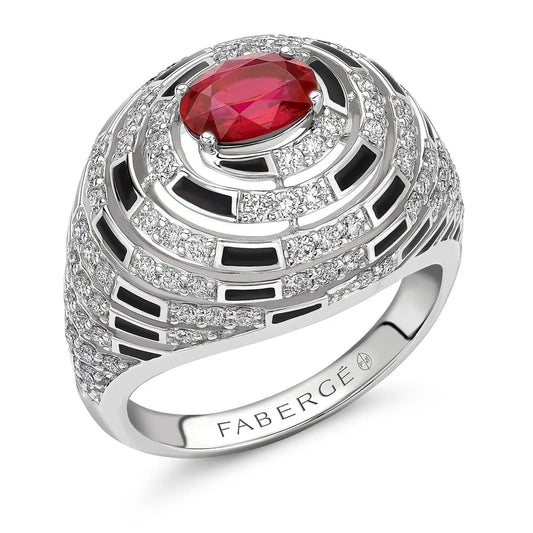 Fabergé x Beetlejuice Beetlejuice Spiral Bombe Ring