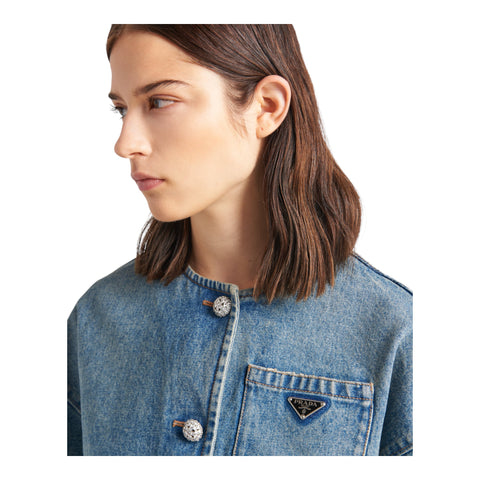 Denim Blouson Jacket - 36