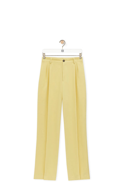 Pleated Trousers In Cotton