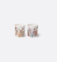 Set Of Two Scented Mini Candles: Orange Cannelle And Griotte Gingembre