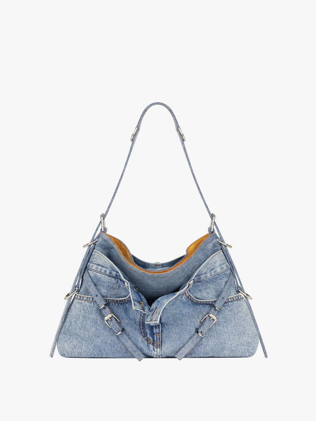 Medium Voyou Boyfriend bag in jeans