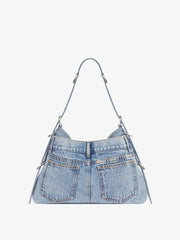 Medium Voyou Boyfriend bag in jeans