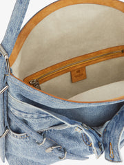 Medium Voyou Boyfriend bag in jeans