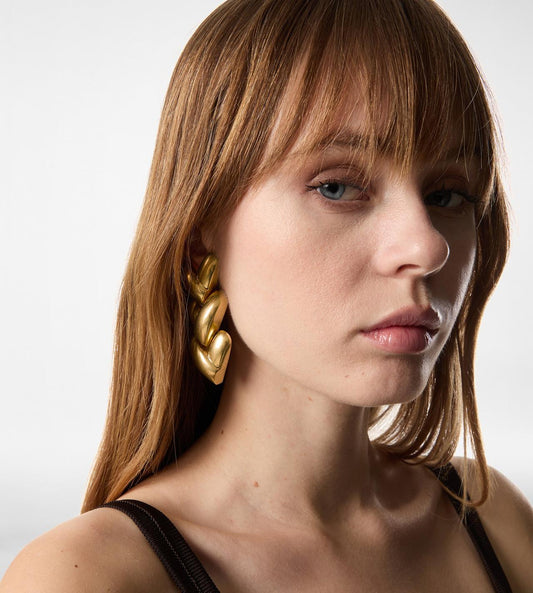 Brass Amor Earrings