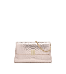 Laminated Stamped Python Nobile Clutch