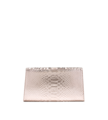 Laminated Stamped Python Nobile Clutch