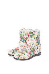 Campo Biker Boot In Beaded Embroidered Canvas