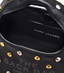 The Glam Studs Leather Mini Sack Bag