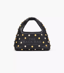 The Glam Studs Leather Mini Sack Bag