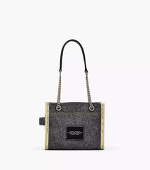 Denim Chain Small Tote Bag