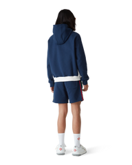 Colourblock Quarter Zip Hooded Sweatshirt