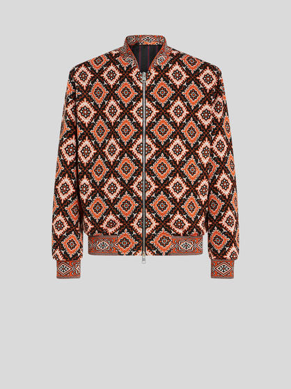 Jacquard Bomber Jacket