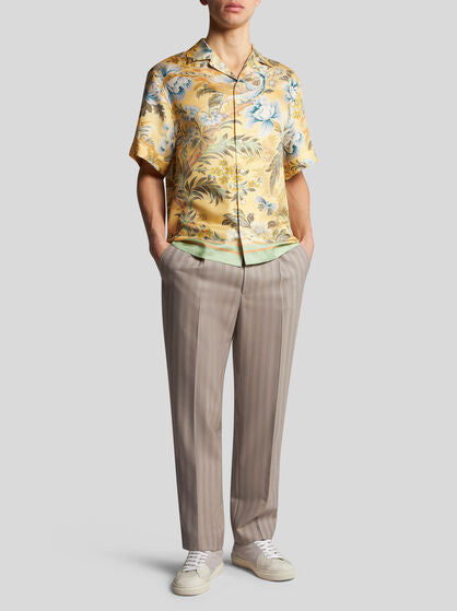 Printed Silk Bowling Shirt