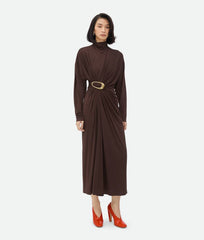 Crepe Viscose Jersey Dress