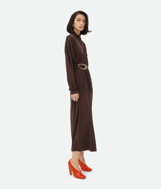 Crepe Viscose Jersey Dress