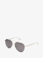 Metal Plaque Pilot Sunglasses