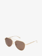 Metal Plaque Pilot Sunglasses