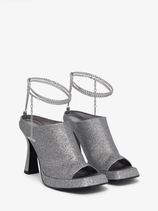 Women's The Flare Platform Sandal In Silver