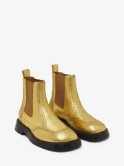 Women's The Brogue Chelsea Boot In Gold