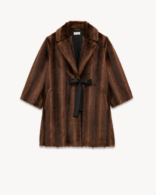 Swing Coat In Animal-Free Fur