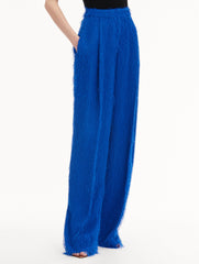 Fringe Fil Coupé Wide Leg Pant