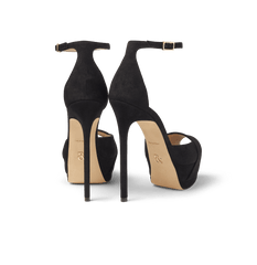 Black Suede Platform Sandals