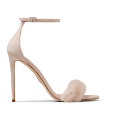 Nude Mink and Suede Sandals