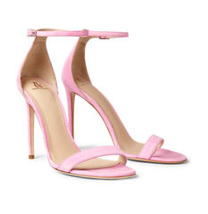 Pink Suede Strap Sandals