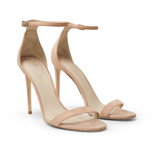 Tan Suede Strap Sandals