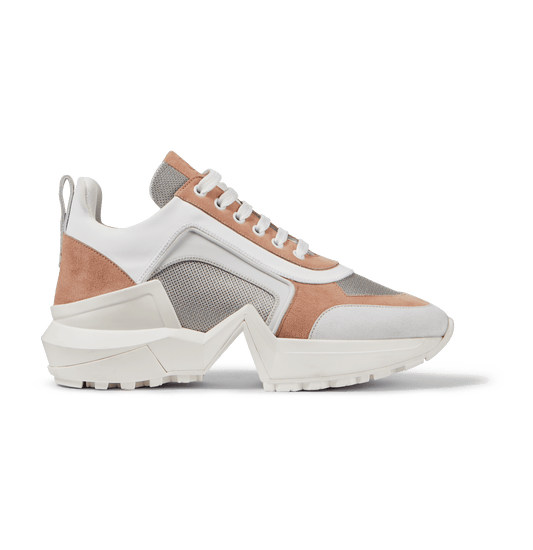 Tan and Silver Suede 4.0 Sneakers