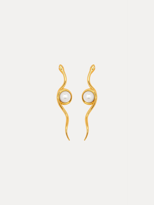 Spiral Snake Earrings