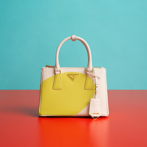 Small Prada Galleria Saffiano Leather Bag 1BA896, Green, One Size