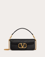 Valentino Garavani Locò Shoulder Bag In Pleated Nappa