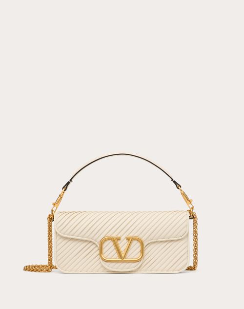 Valentino Garavani Locò Shoulder Bag In Pleated Nappa