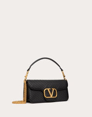 Valentino Garavani Locò Shoulder Bag In Pleated Nappa