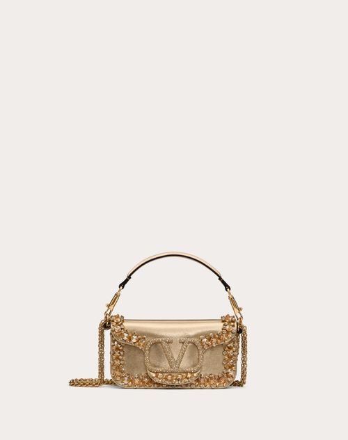 Valentino Garavani Locò Small Embroidered Shoulder Bag