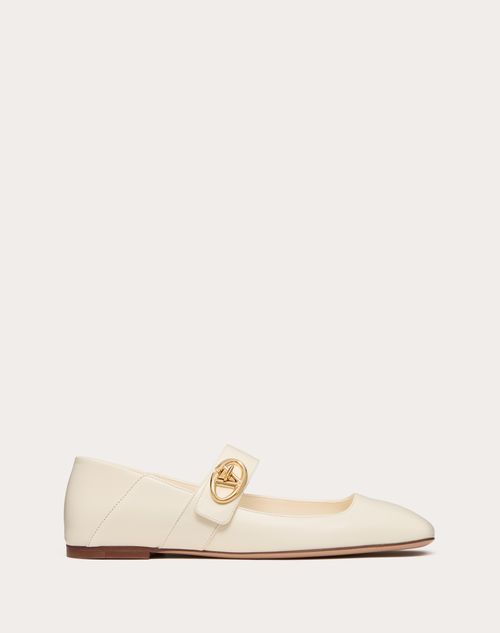 Vlogo Locker Mary-Jane Ballerina In Calfskin