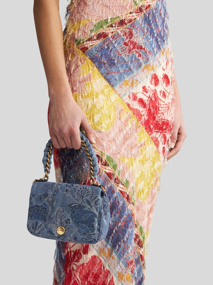 Mini Jacquard Denim Bond Bag