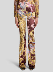 Printed Chenille Trousers