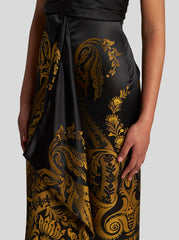 Silk Jacquard Dress