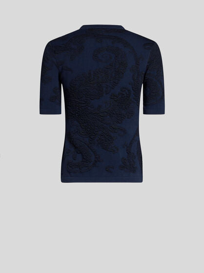 Cotton Jacquard T-shirt