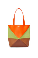 Medium Puzzle Fold Tote In Calfskin And Suede