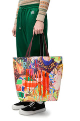 Xl Puzzle Fold Tote In Classic Calfskin