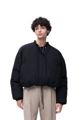 Puffer Jacket In Technical Cotton Blend