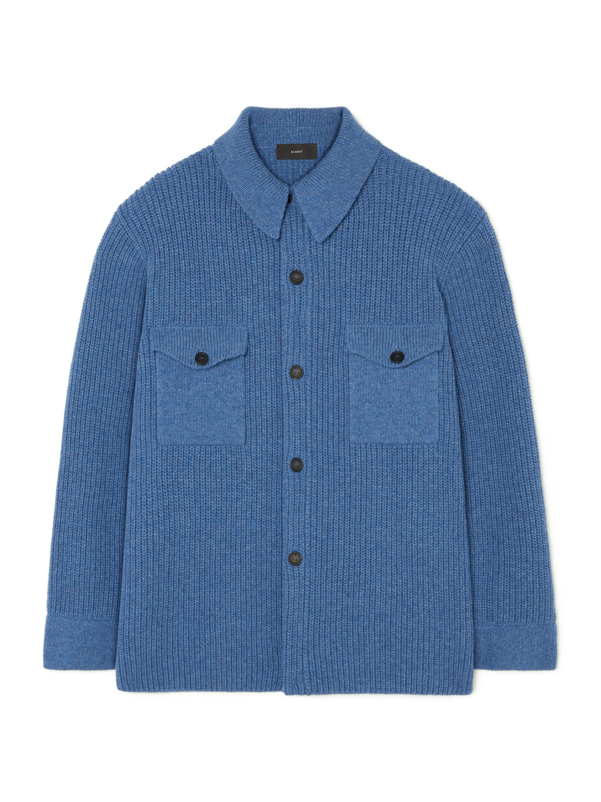 Knitted Ribbed “Denim” Overshirt