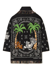 Tom & Jerry Bandana Jacquard Cardigan