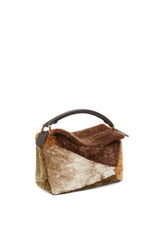 Small Puzzle Bag In Shearling